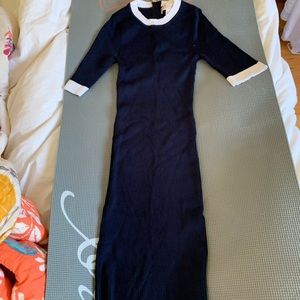 Philosophy A-Line fitted knit business dress